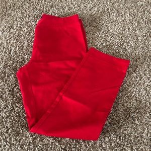 Forever 21 Red Cropped Pants